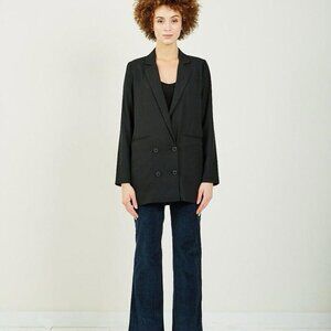 Women’s JUST FEMALE Benita Blazer Black Size‎ Small S Style 12030